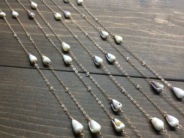 Hawaiian Cone Shell Layering Necklace