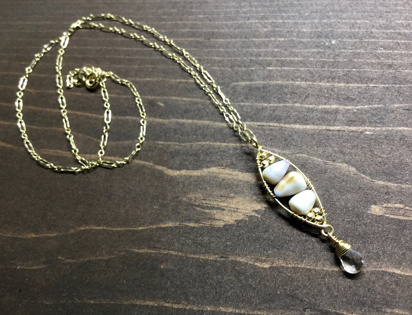 Hawaiian Shell Mini Oval Necklace