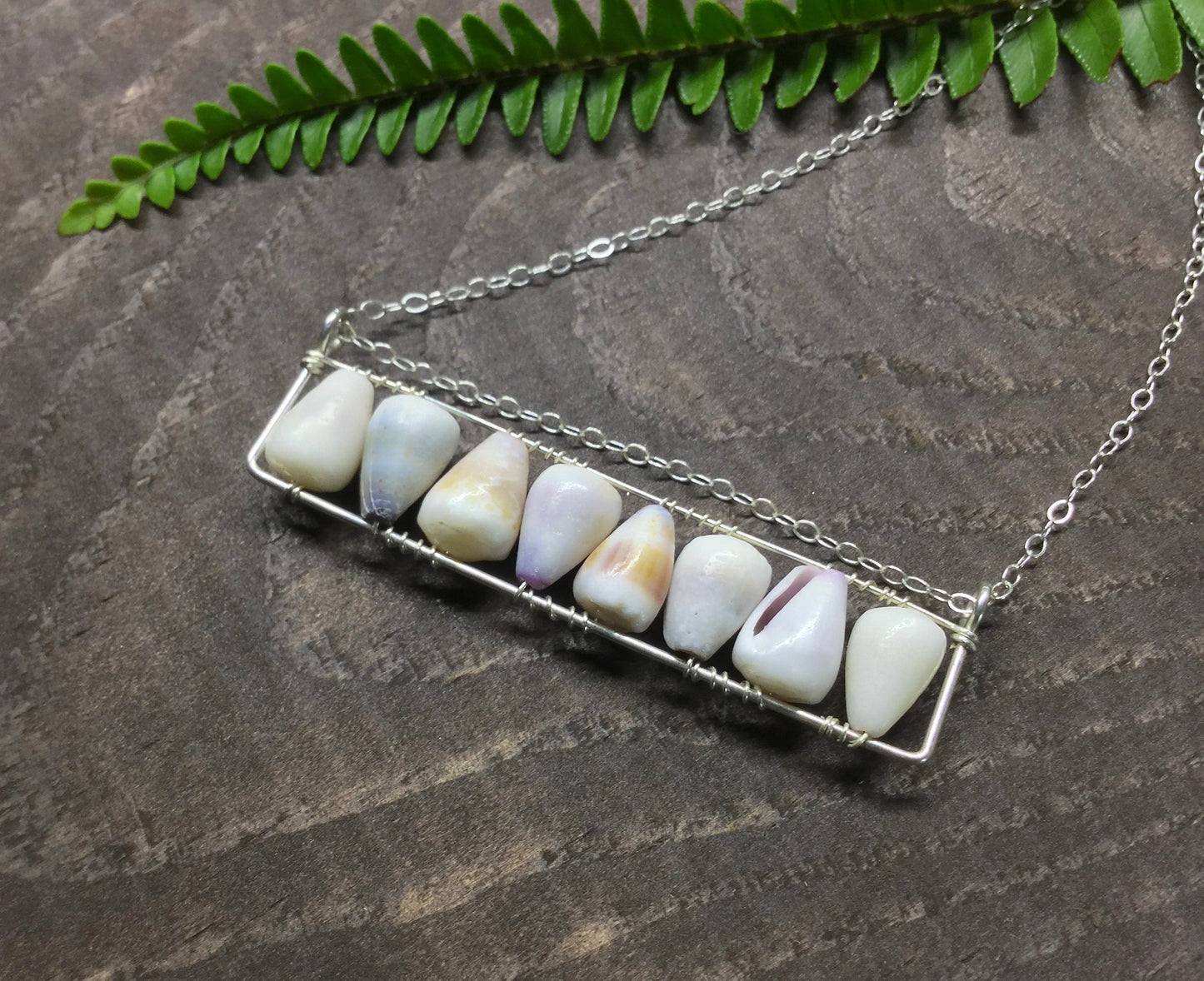 Horizontal Bar Hawaiian Shell Necklace