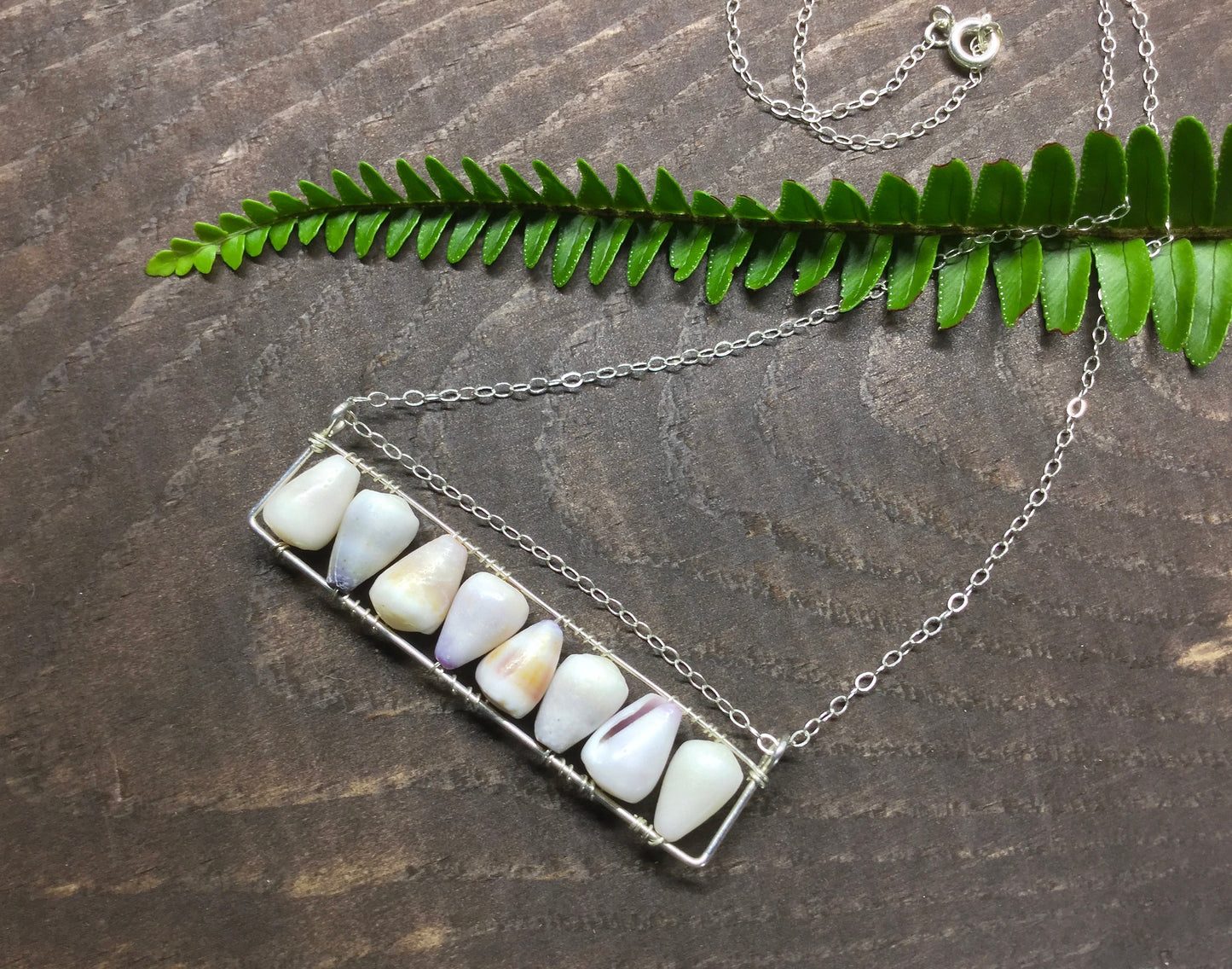 Horizontal Bar Hawaiian Shell Necklace