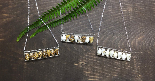 Horizontal Bar Shell Necklace