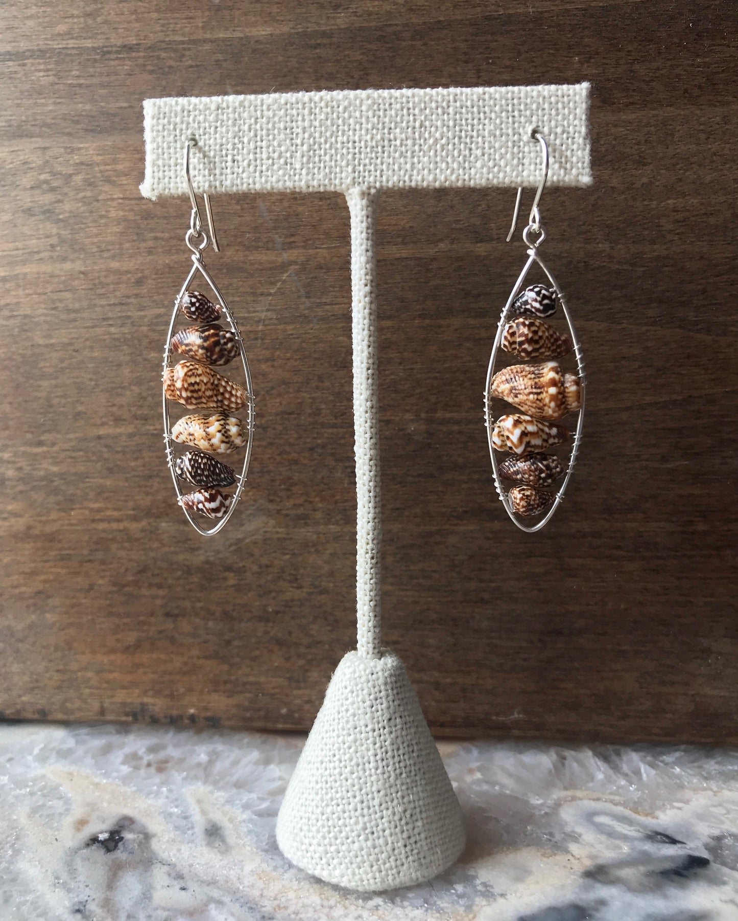 Oval Shell Earrings