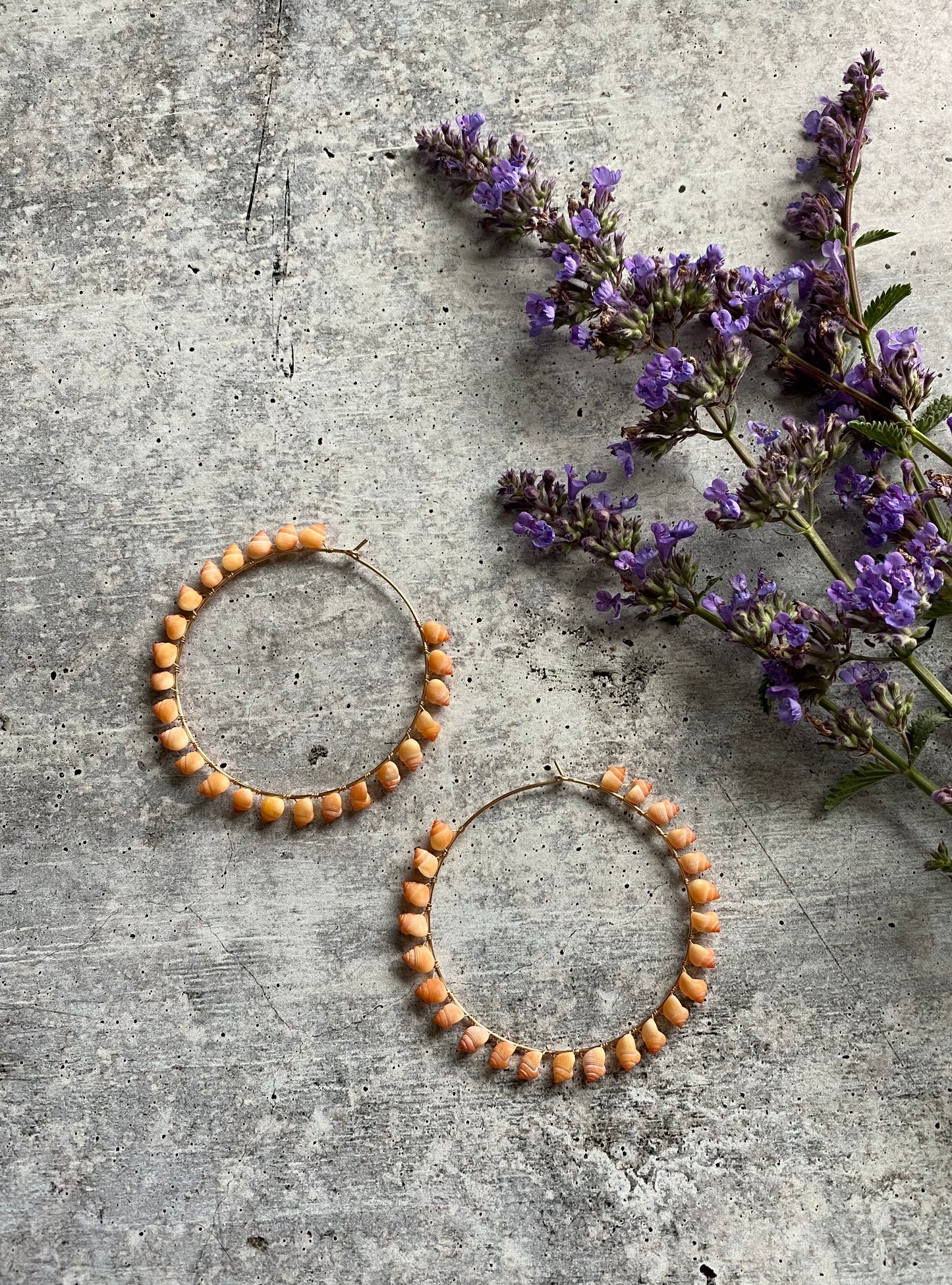 Sunburst Hoop Earrings